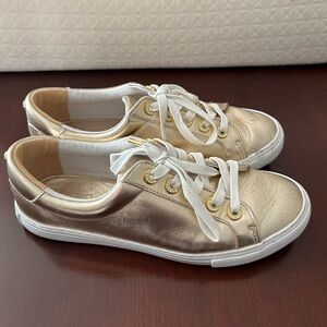 Gold Casual Women's Sneakers